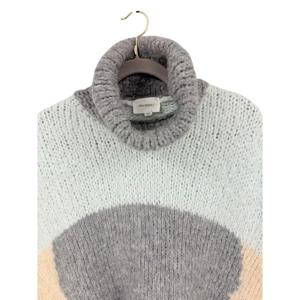Sita Murt Mohair Alpaca Poncho Sweater Spain Quiet Luxury OS
